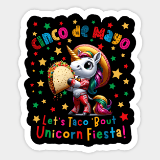 Cinco de Mayo Let's Taco 'Bout Unicorn Fiesta Men Women Kids Sticker